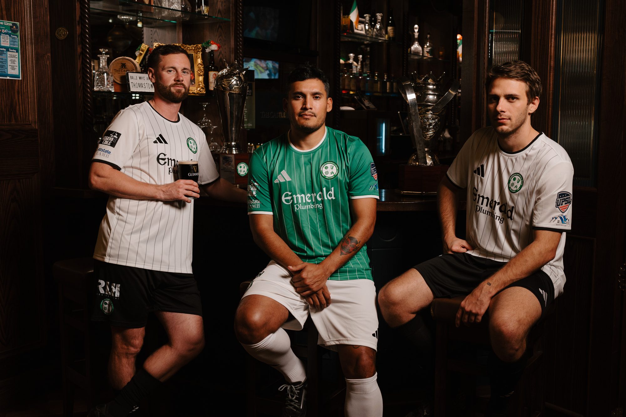 Players at The Castle Irish Pub